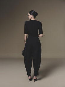 Buttoned Baggy Pant