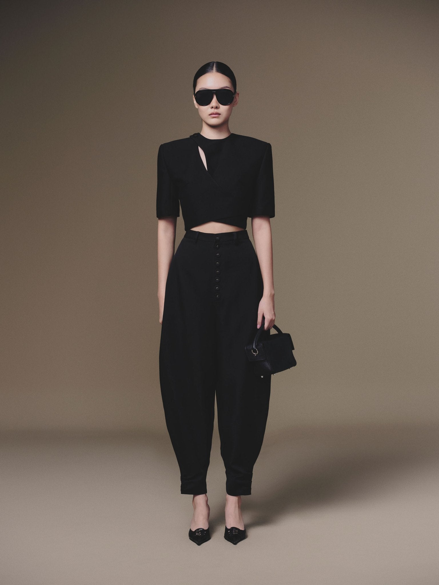 Diagonal Wrap Top