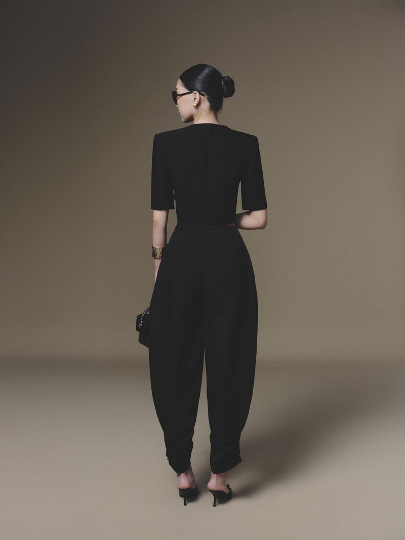 Diagonal Wrap Top