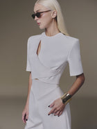 Diagonal Wrap Top