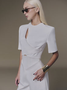 Diagonal Wrap Top