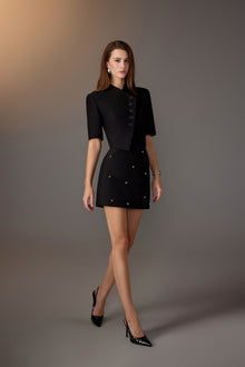 Studded Mini Skirt