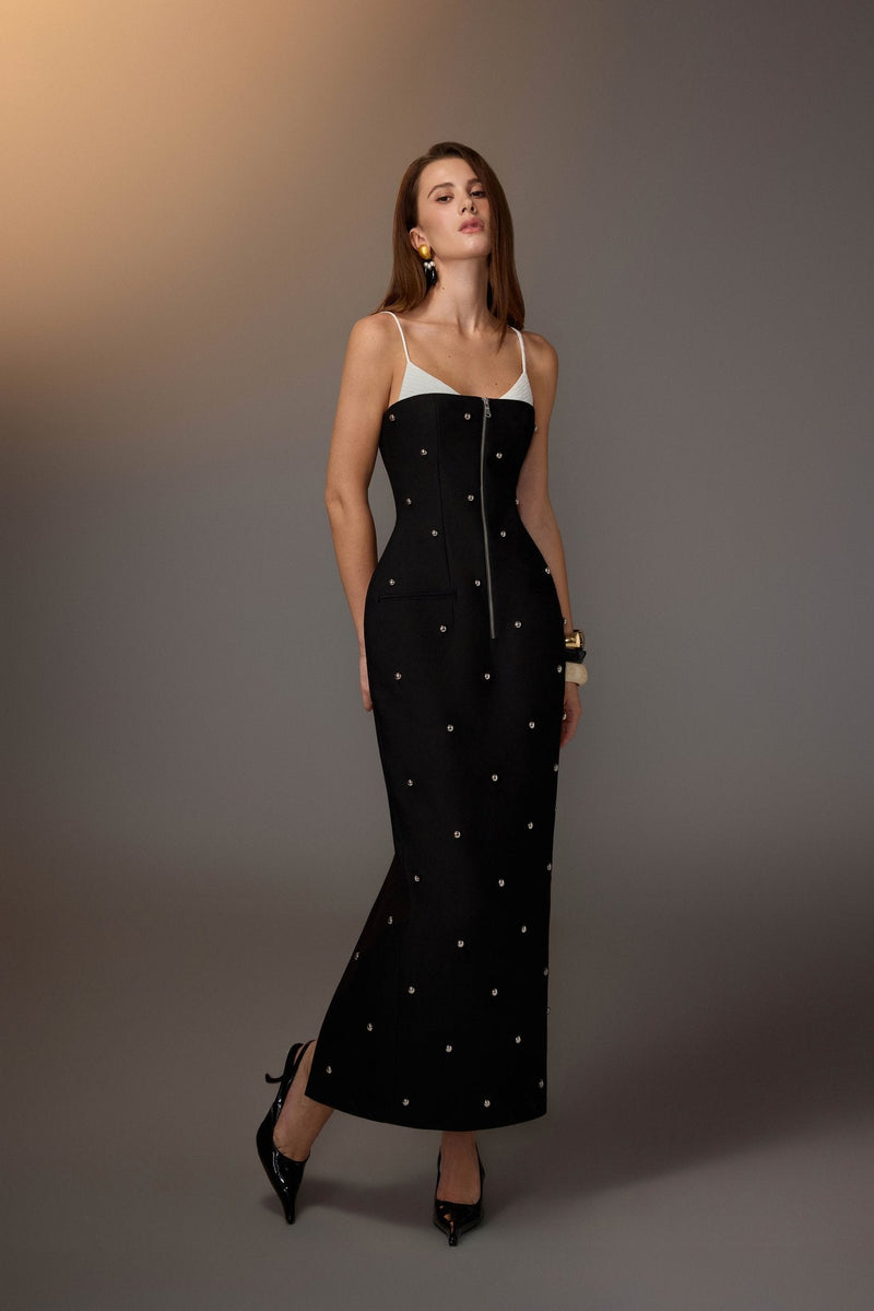 Studded Maxi Dress