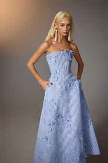 Floral Embroidered Corset Dress