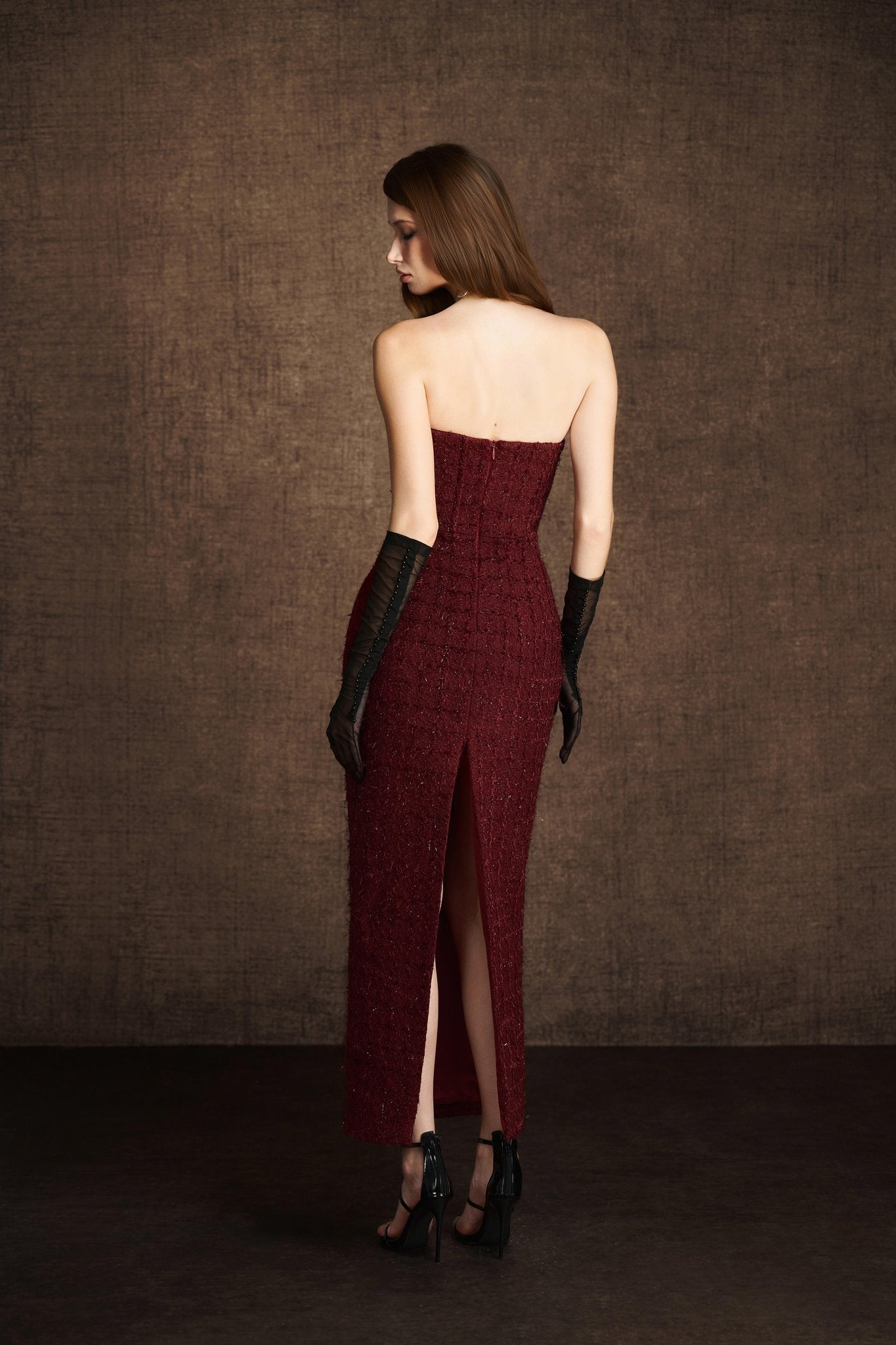 Bustier Tweed Dress