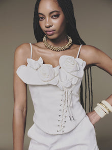 Petal Bustier Top