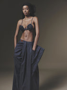 Overlaid Pleated Pant