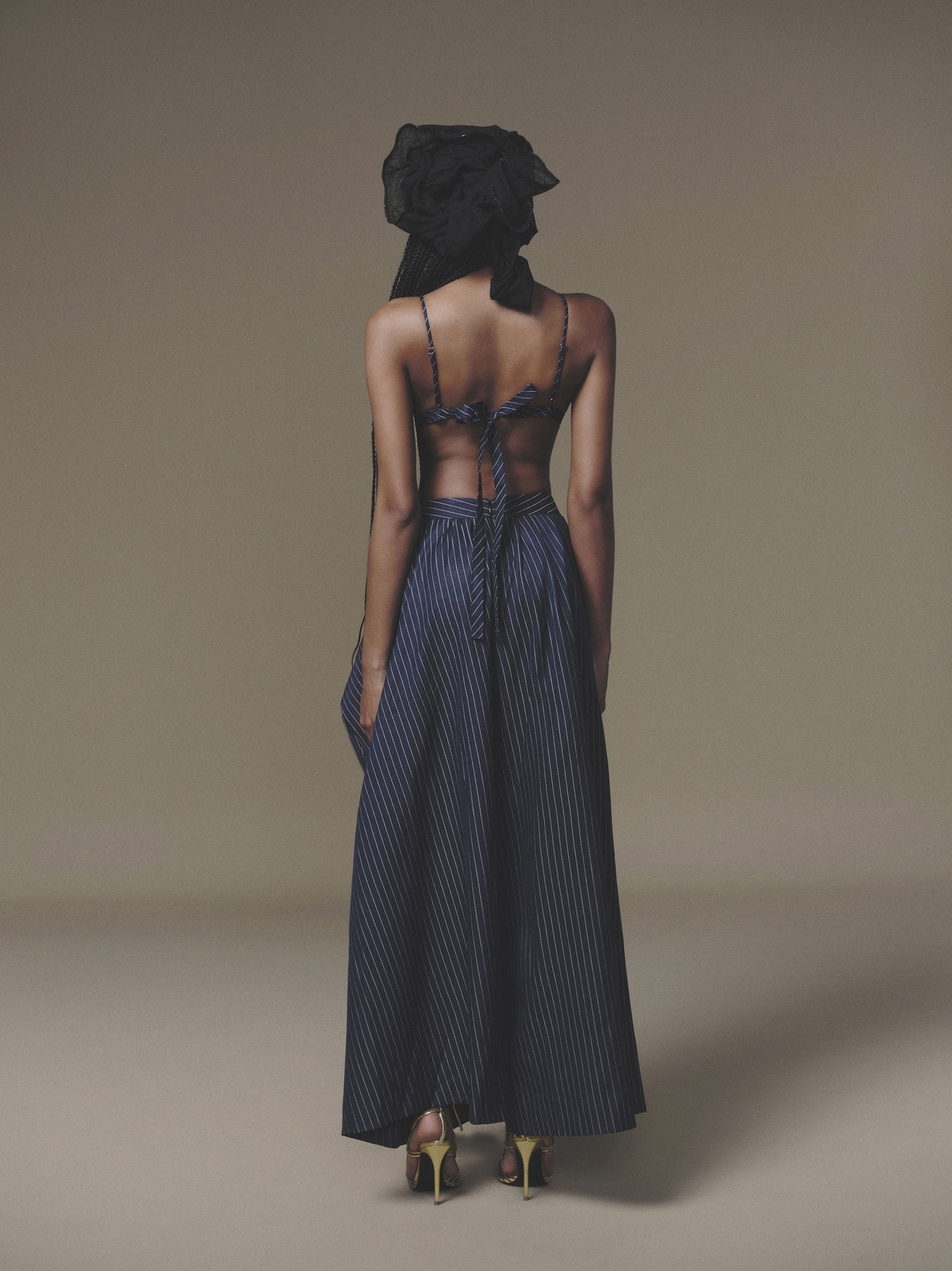 Overlaid Pleated Pant