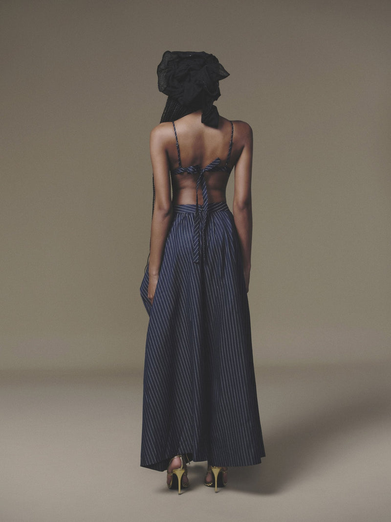Overlaid Pleated Pant