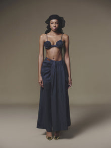 Overlaid Pleated Pant