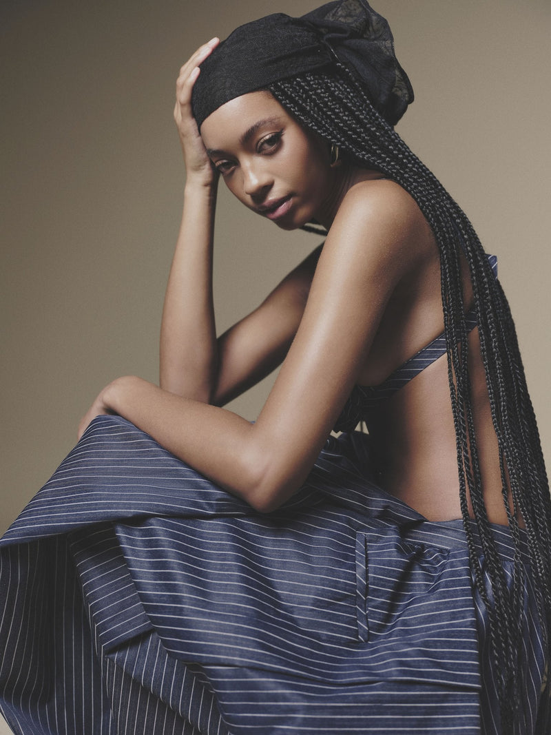 Overlaid Pleated Pant