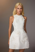 Floral Appliqué Dress