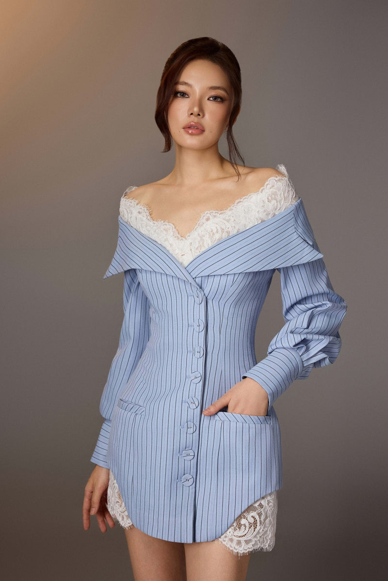 Lace Trimmed Dress