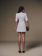 Buttoned Mini Dress
