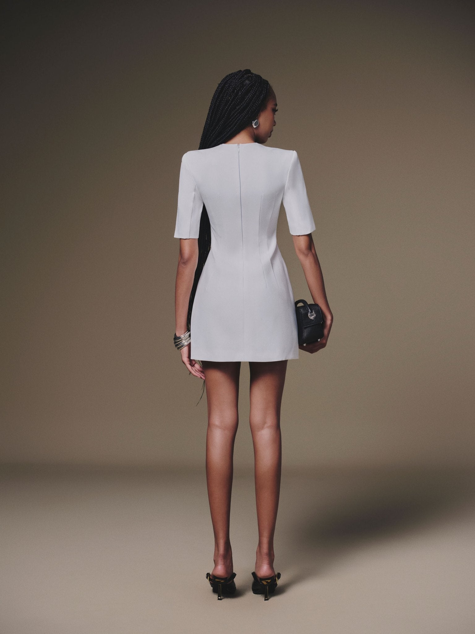 Buttoned Mini Dress