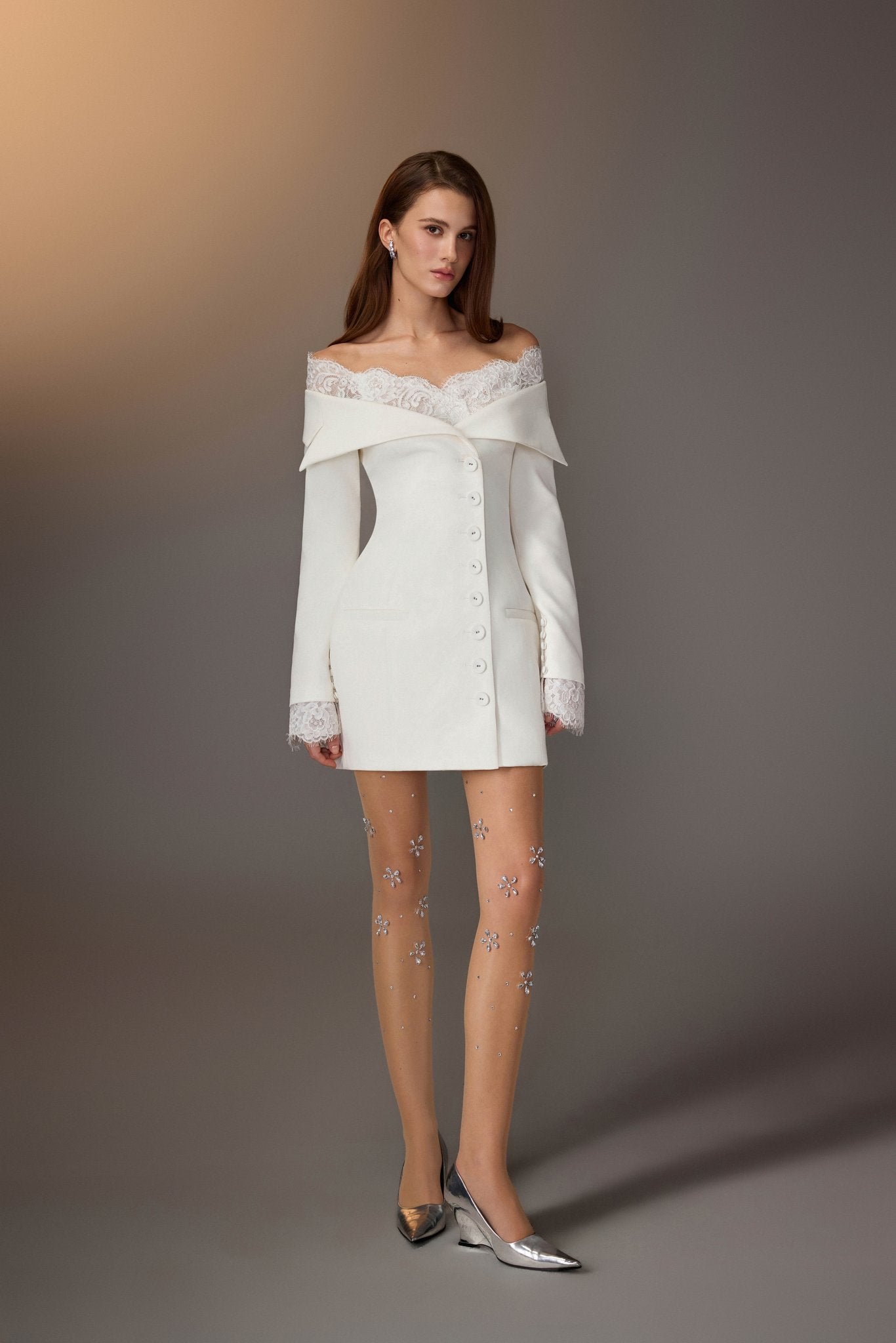 Lace Trimmed Dress