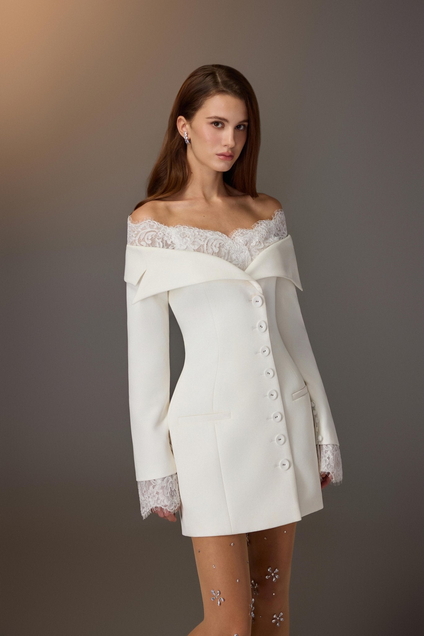 Lace Trimmed Dress