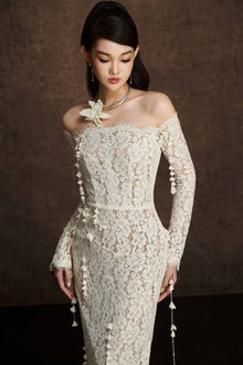 Embroidered Vine Dress