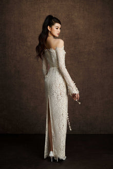 Embroidered Vine Dress