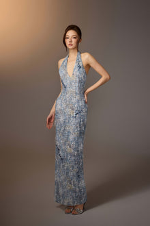 Sea-crystal Maxi Dress