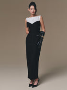 Flipped-Bust Panel Dress