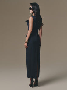 Flipped-Bust Panel Dress