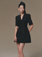 Flipped-Bust Mini Dress