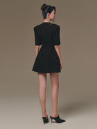 Flipped-Bust Mini Dress