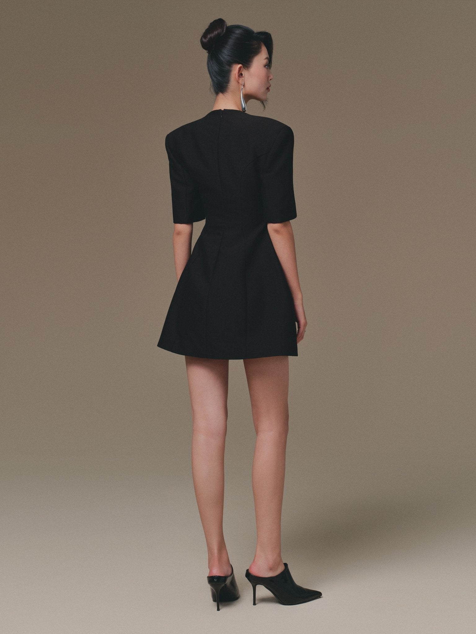 Flipped-Bust Mini Dress