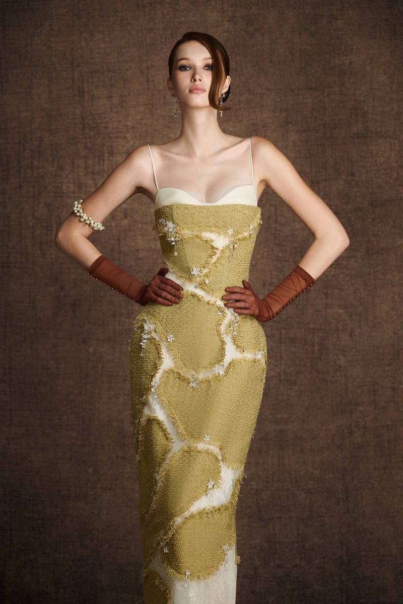 Rifted Pencil Dress